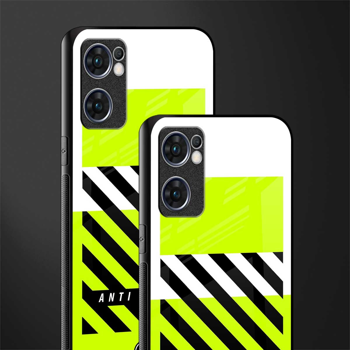 anti social glass case for oppo reno7 5g image-2