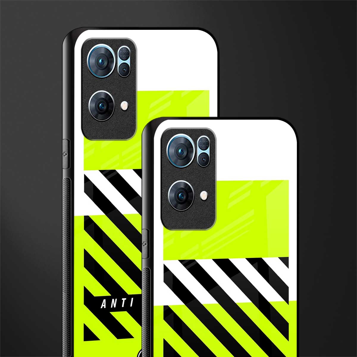 anti social glass case for oppo reno7 pro 5g image-2