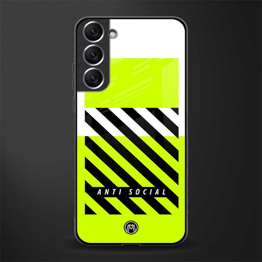 anti social glass case for samsung galaxy s21 image