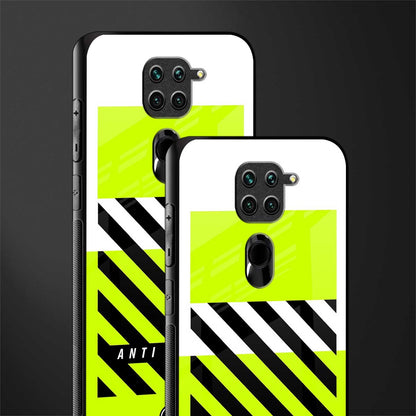 anti social glass case for redmi note 9 image-2
