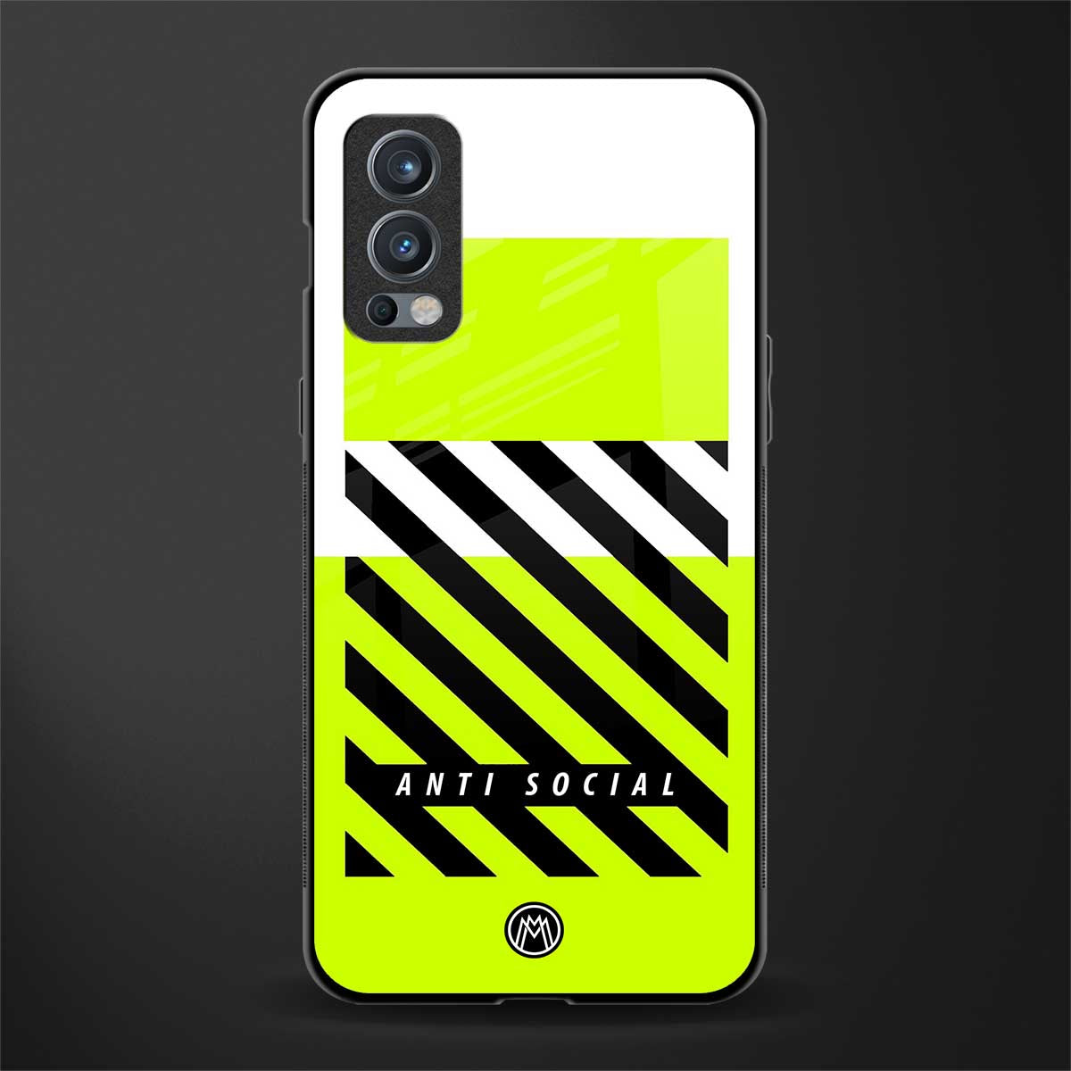 anti social glass case for oneplus nord 2 5g image