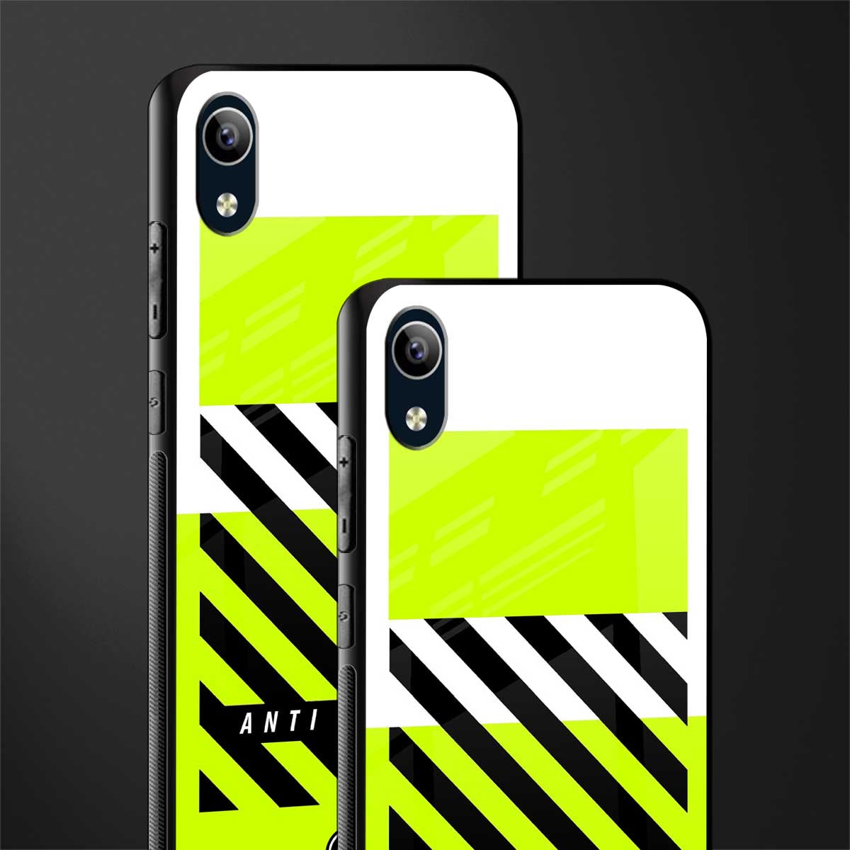 anti social glass case for vivo y1s without fingerprint image-2