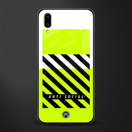 anti social glass case for vivo v11 pro image