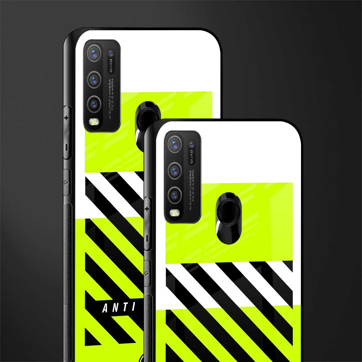 anti social glass case for vivo y50 image-2