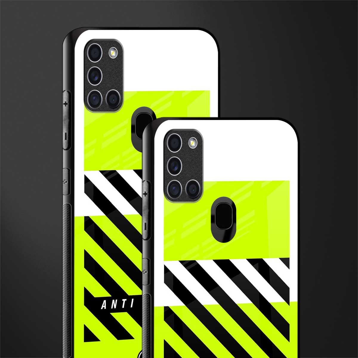 anti social glass case for samsung galaxy a21s image-2