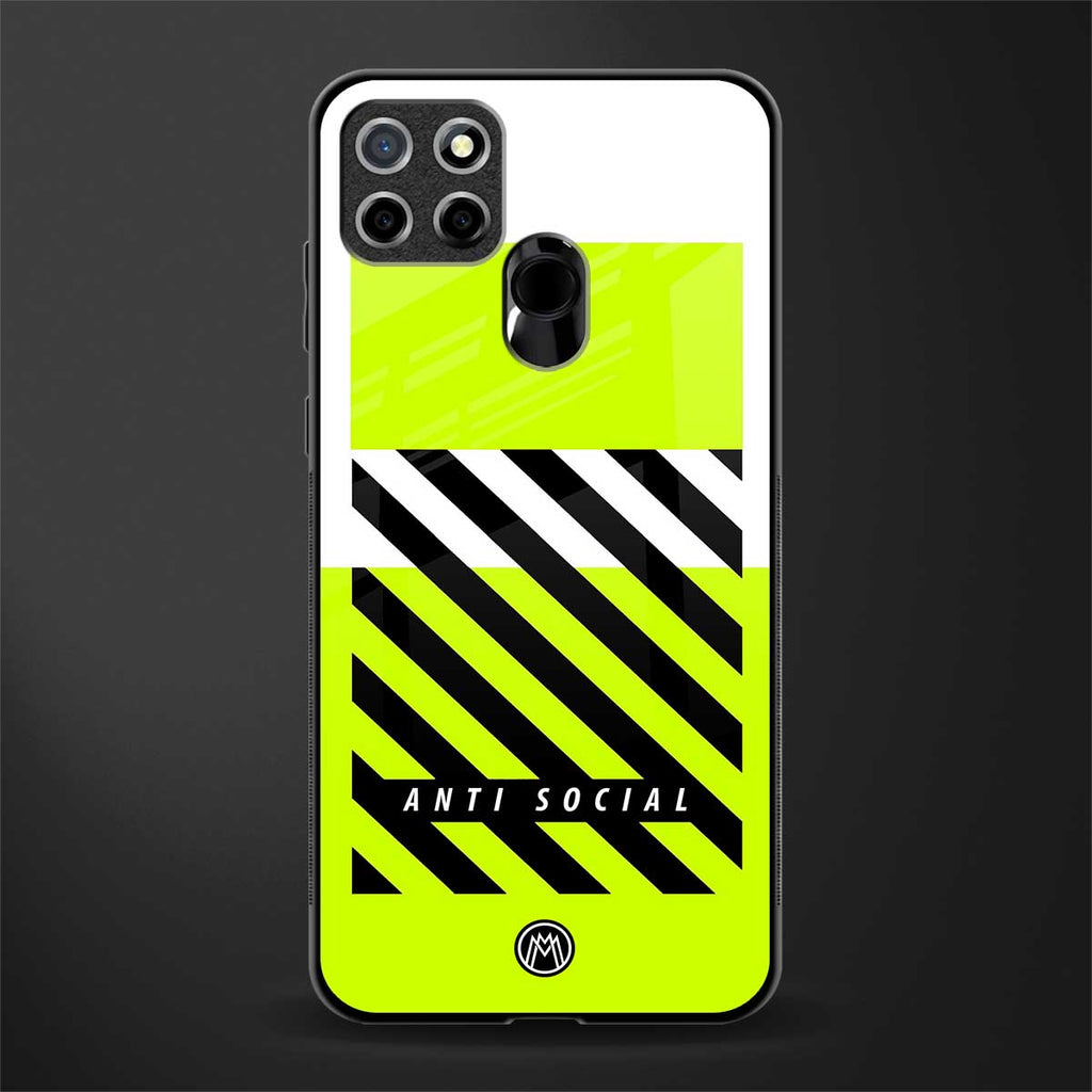 anti social glass case for realme narzo 30a image