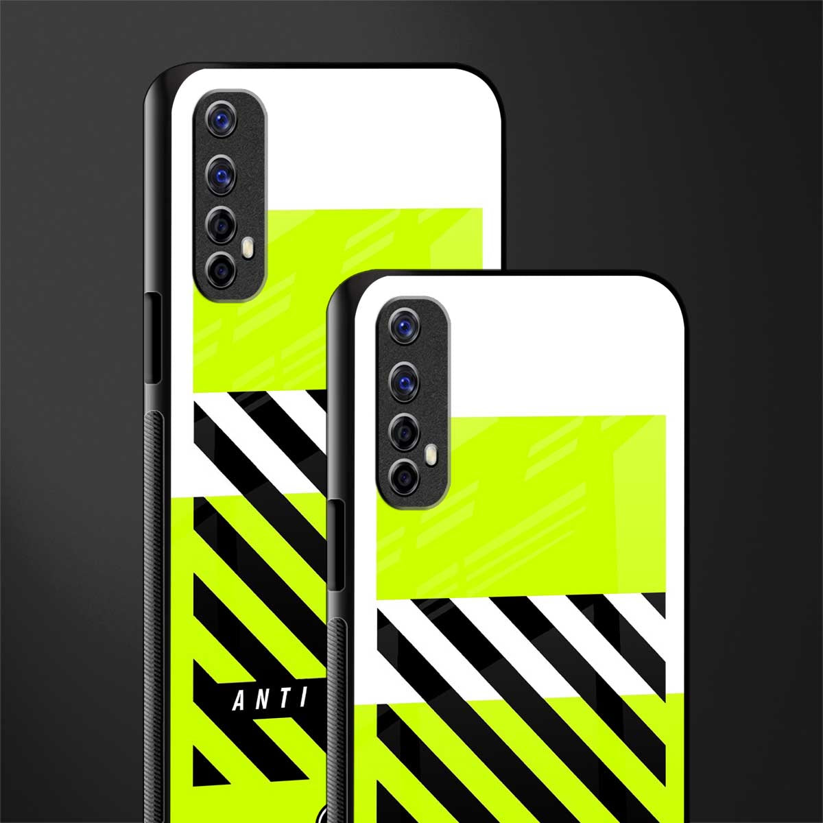 anti social glass case for realme 7 image-2
