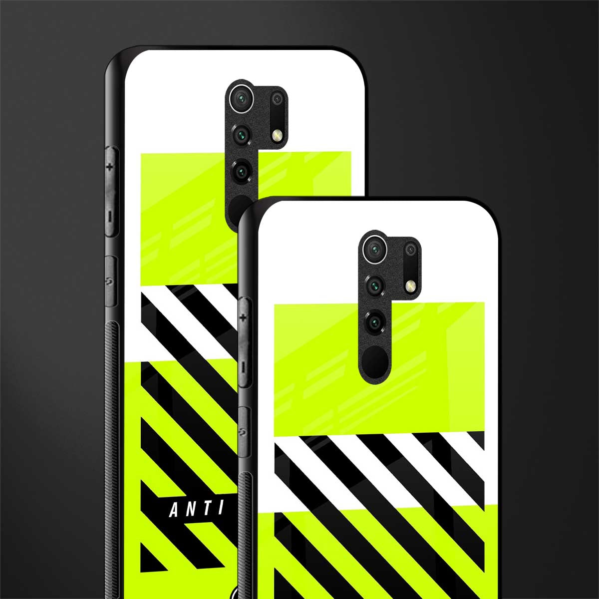 anti social glass case for poco m2 image-2