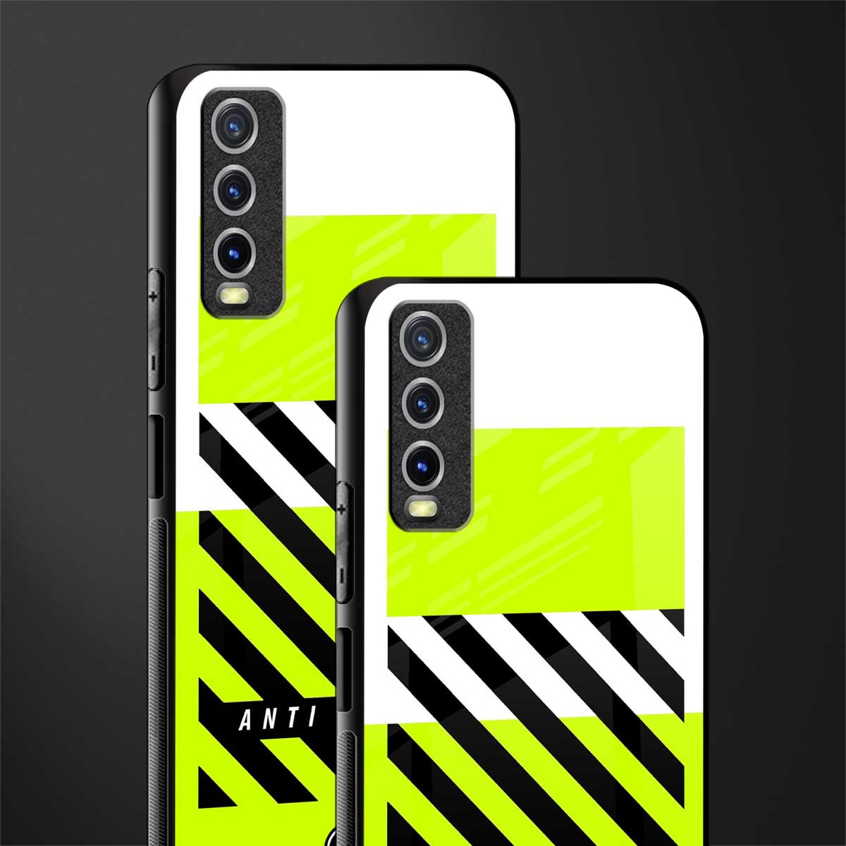anti social glass case for vivo y12g image-2