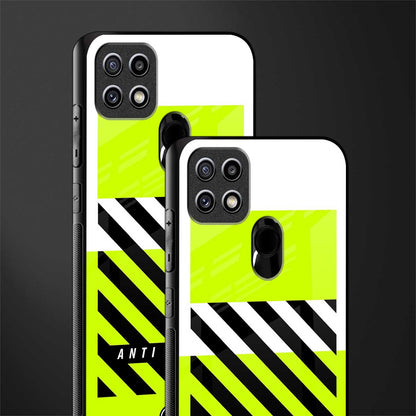 anti social glass case for oppo a15s image-2