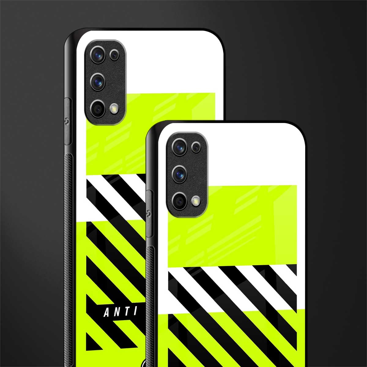 anti social glass case for realme 7 pro image-2