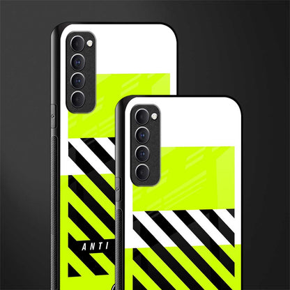 anti social glass case for oppo reno 4 pro image-2