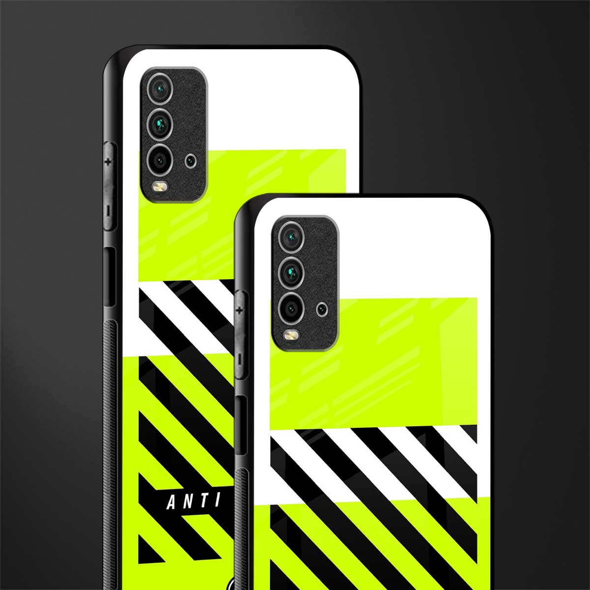 anti social glass case for redmi 9 power image-2