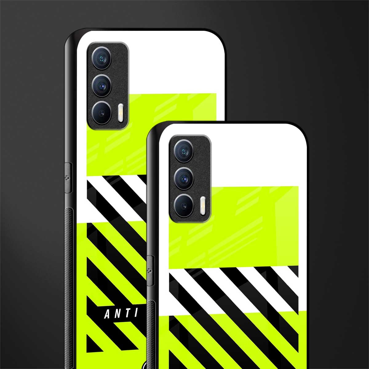 anti social glass case for realme x7 image-2