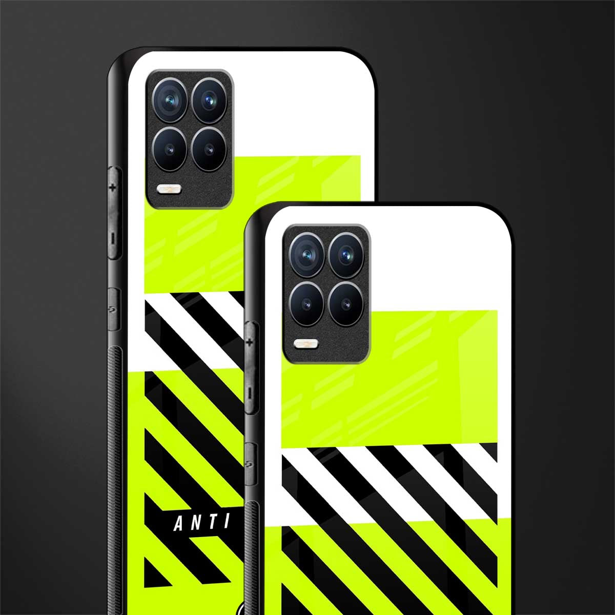 anti social glass case for realme 8 4g image-2