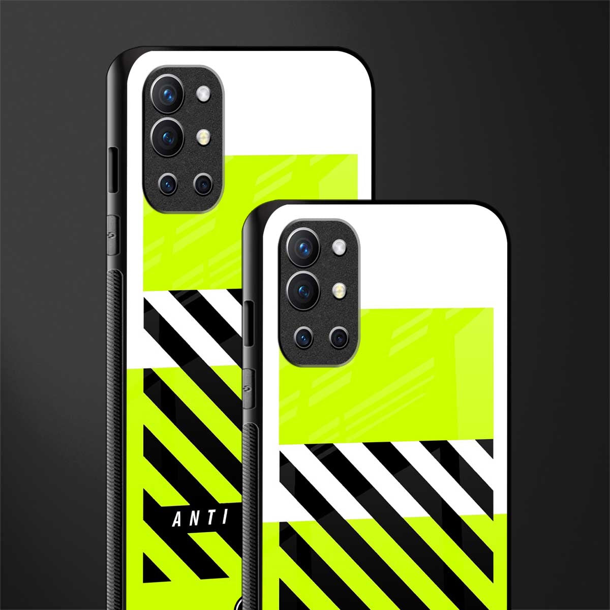 anti social glass case for oneplus 9r image-2