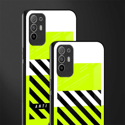 anti social glass case for oppo f19 pro plus image-2