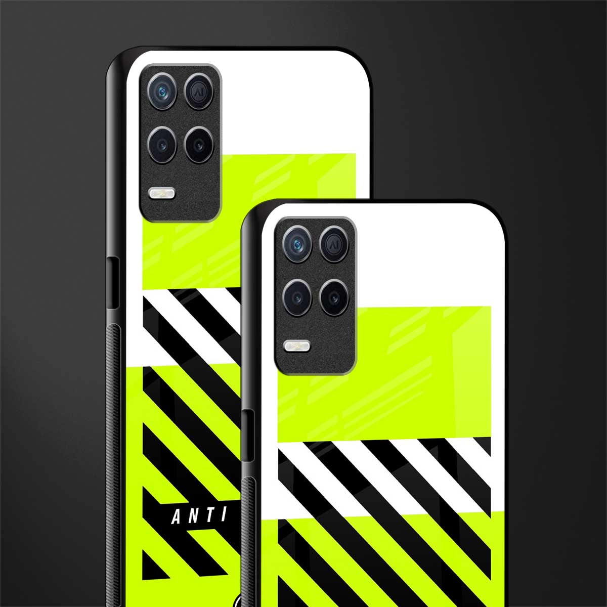 anti social glass case for realme 8 5g image-2