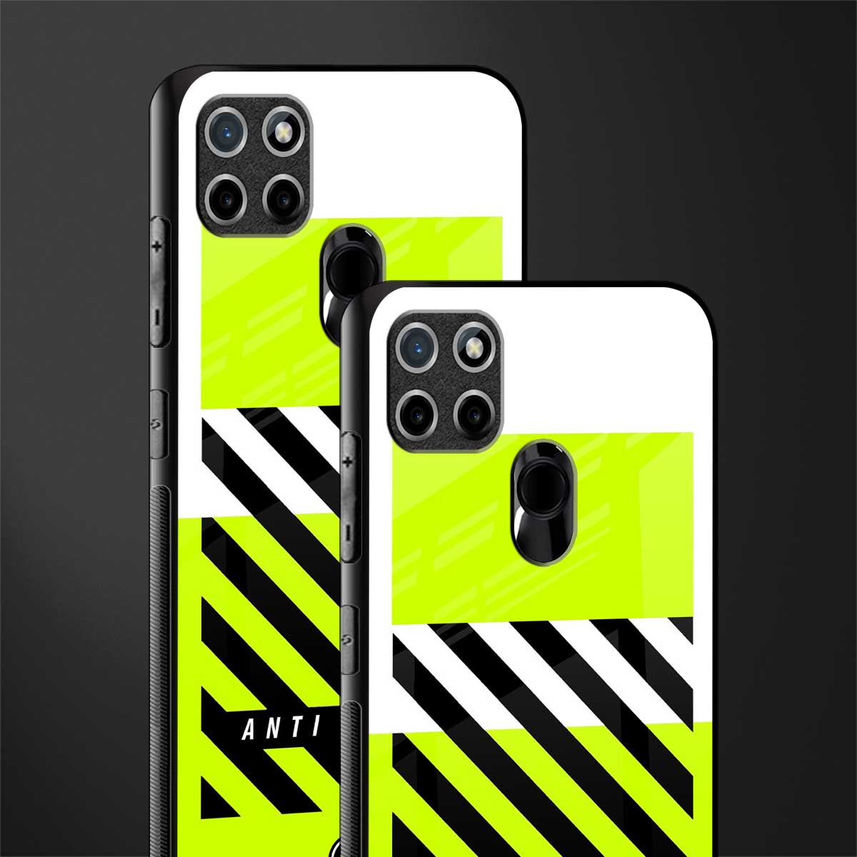 anti social glass case for realme c21y image-2