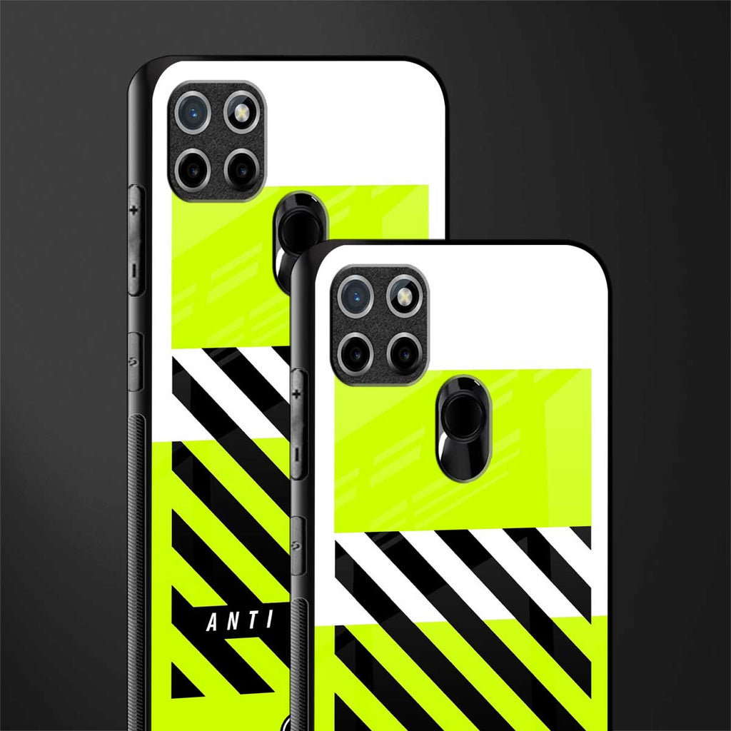 anti social glass case for realme c21 image-2