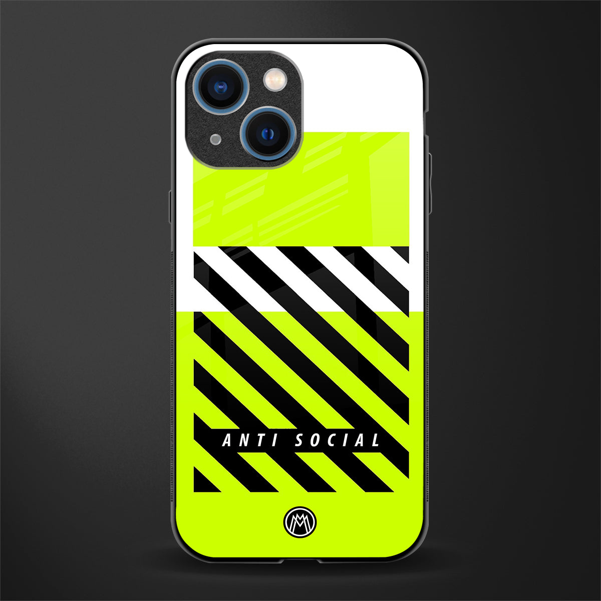 anti social glass case for iphone 13 mini image