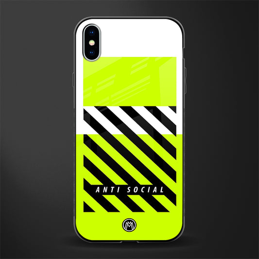 anti social glass case for iphone xs max image