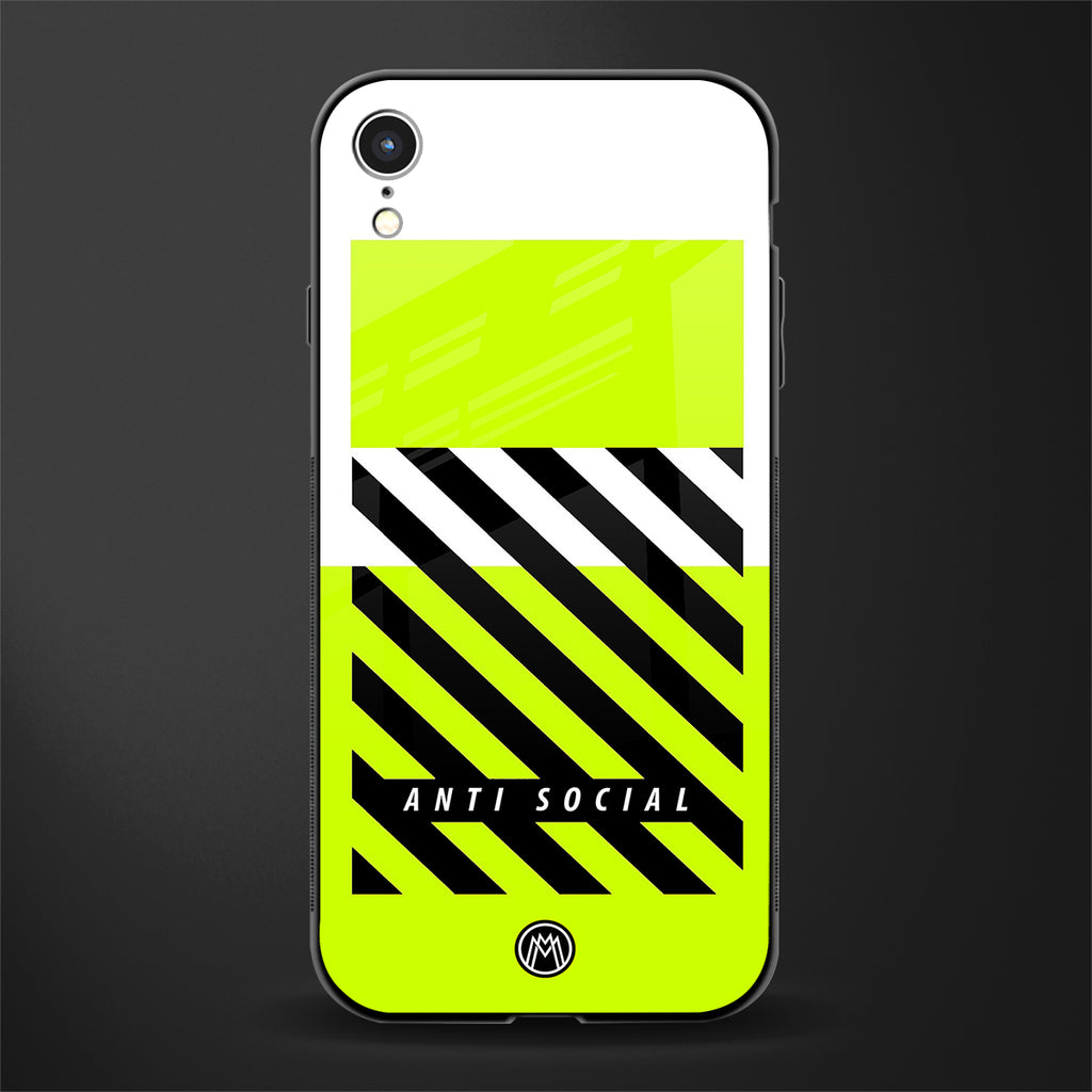 anti social glass case for iphone xr image