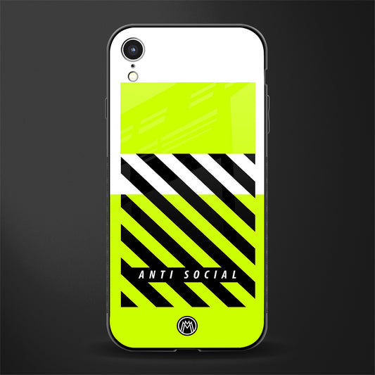 anti social glass case for iphone xr image