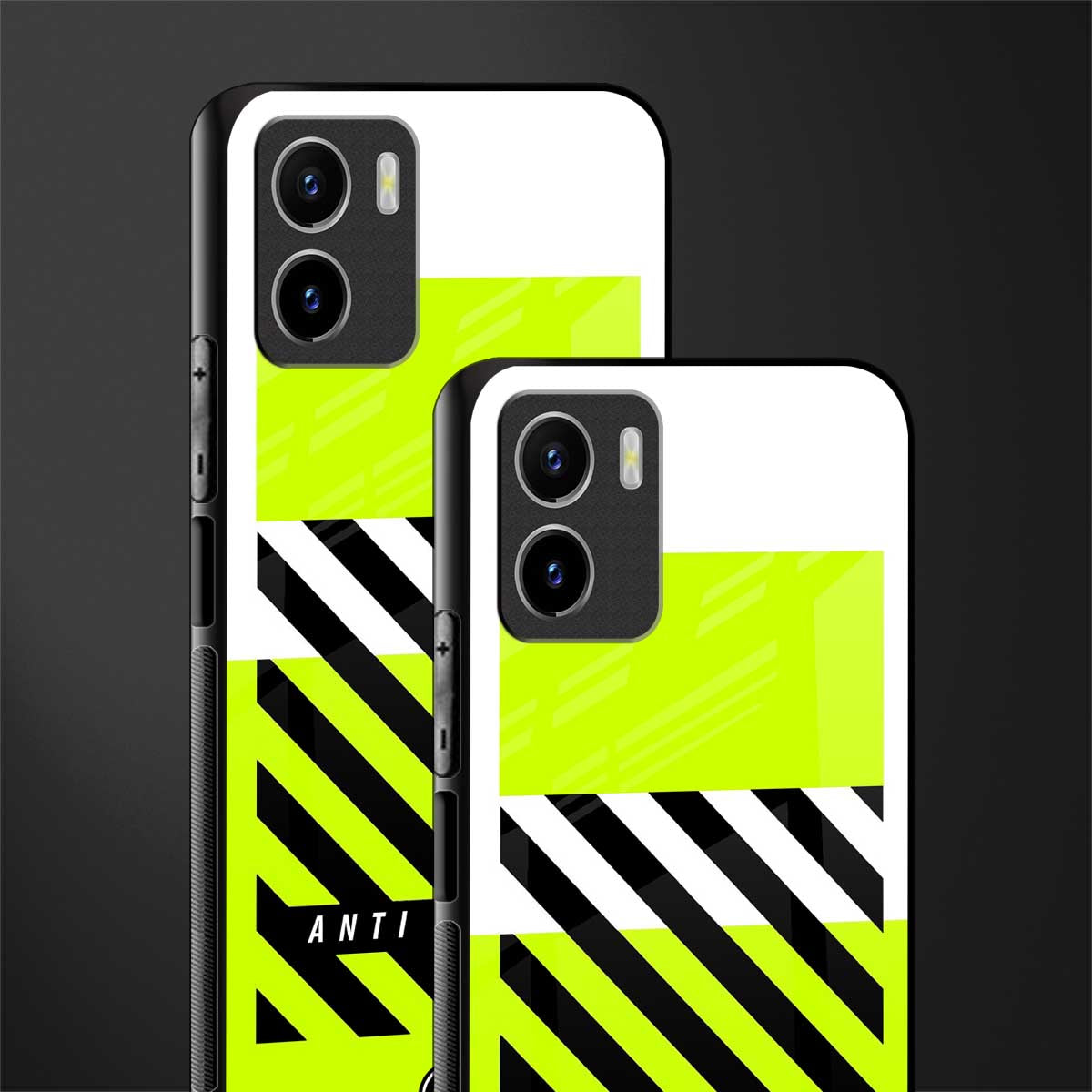 anti social glass case for vivo y15s image-2