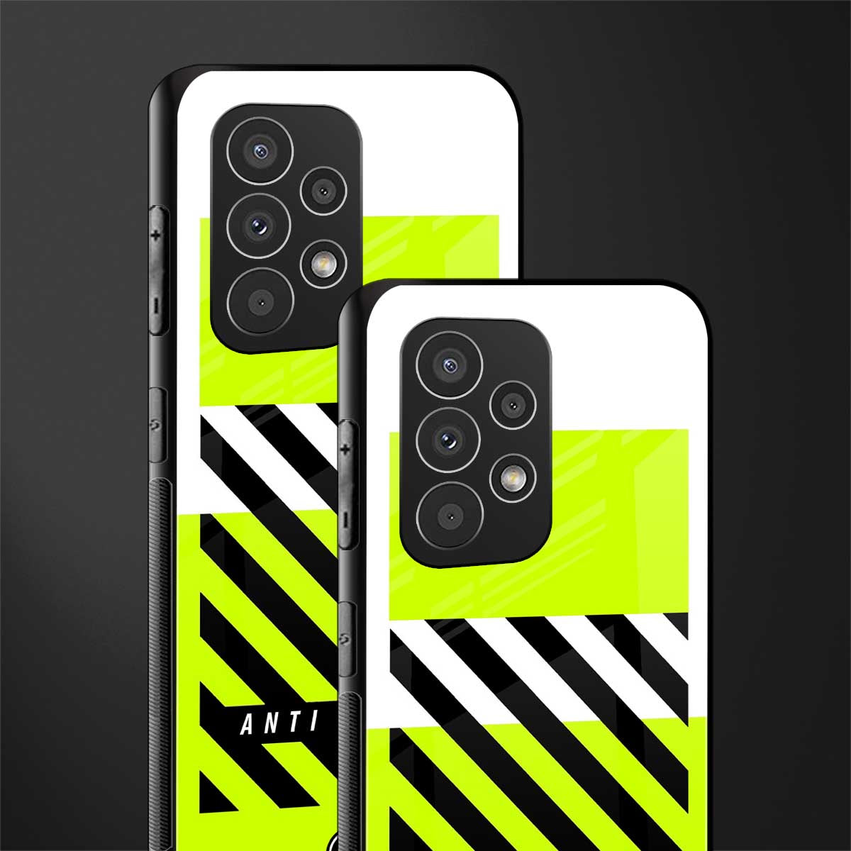 anti social back phone cover | glass case for samsung galaxy a23