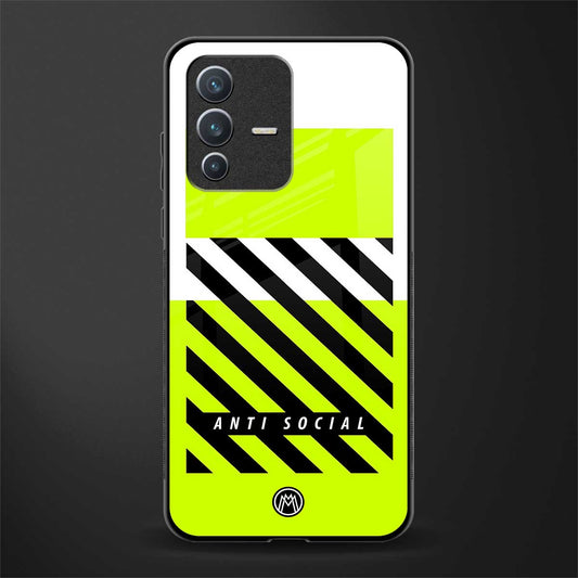 anti social glass case for vivo v23 5g image