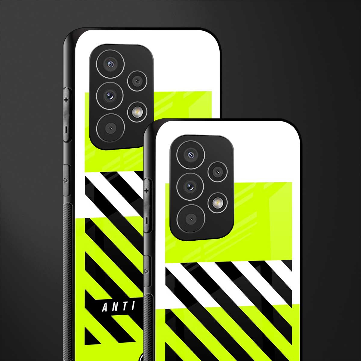 anti social back phone cover | glass case for samsung galaxy a73 5g