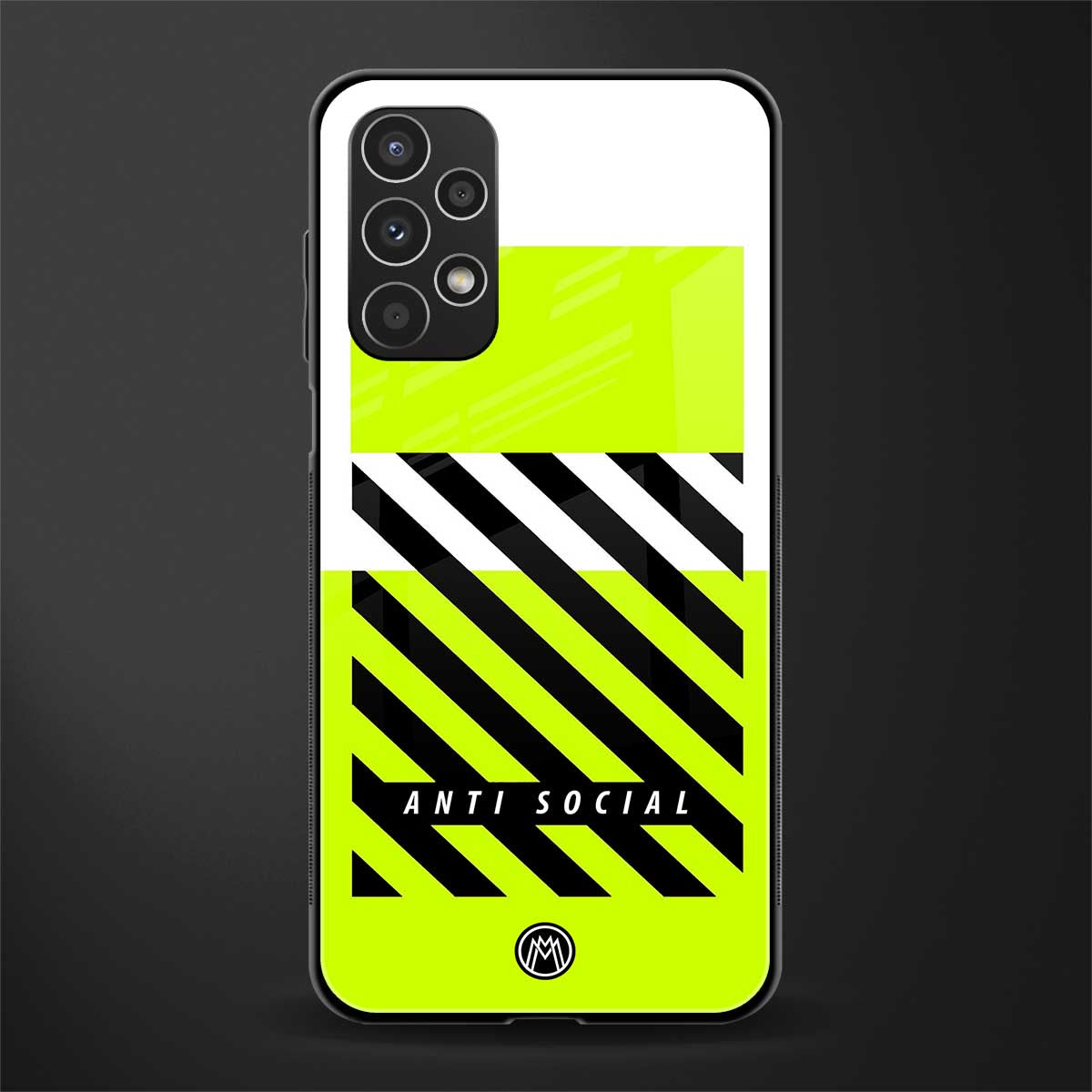 anti social back phone cover | glass case for samsung galaxy a13 4g