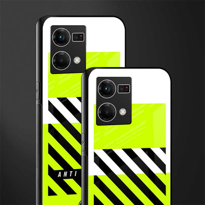 anti social back phone cover | glass case for oppo f21 pro 4g