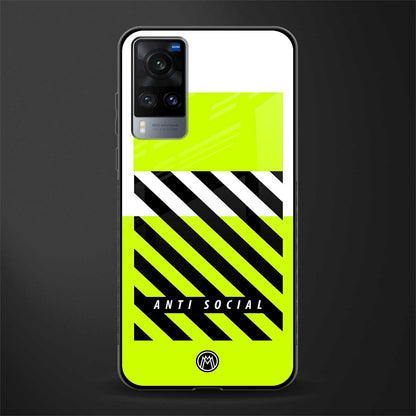 anti social glass case for vivo x60 image