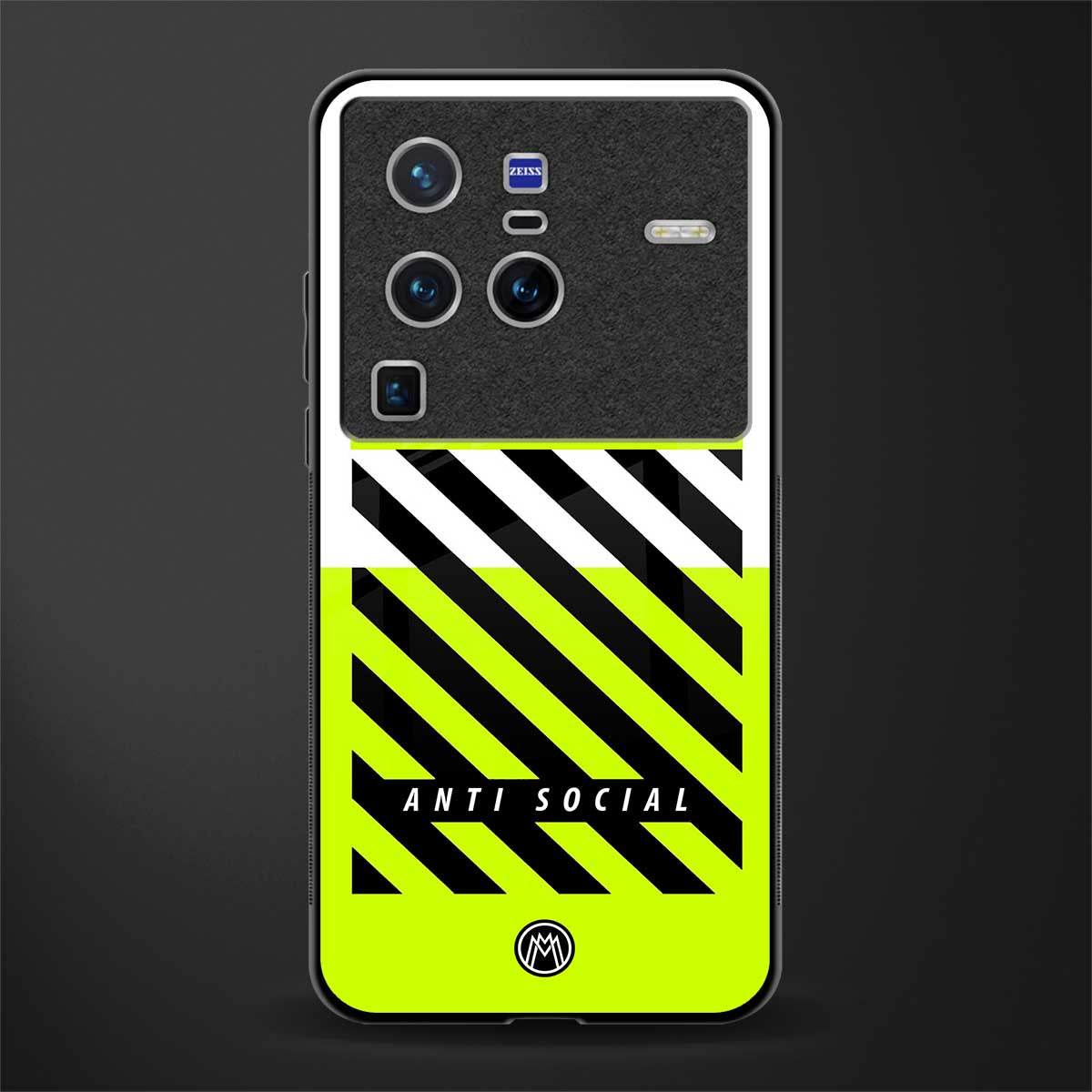 anti social glass case for vivo x80 pro 5g image