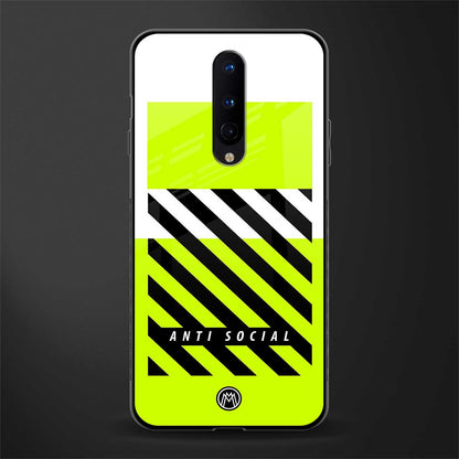 anti social glass case for oneplus 8 image