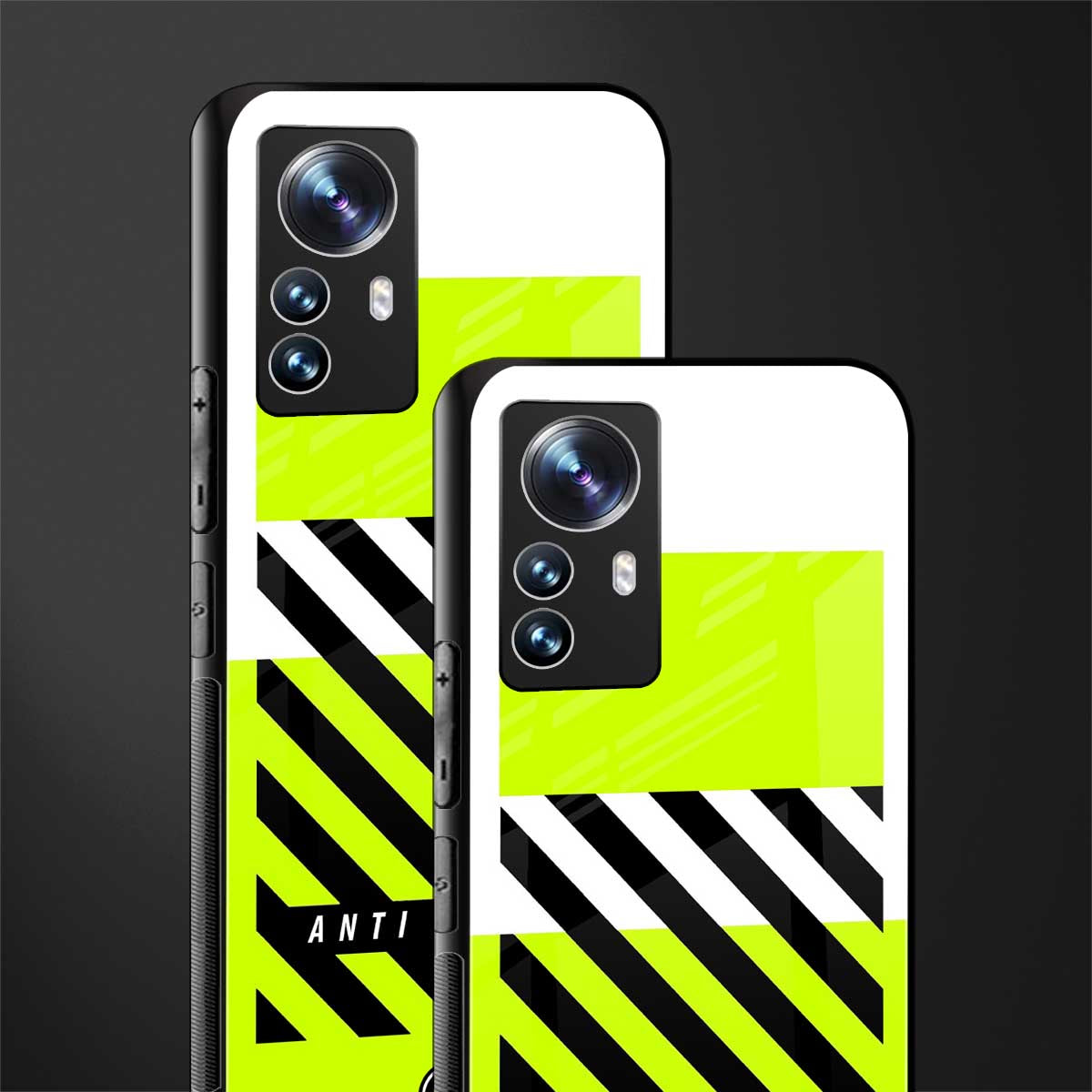 anti social back phone cover | glass case for xiaomi 12 pro