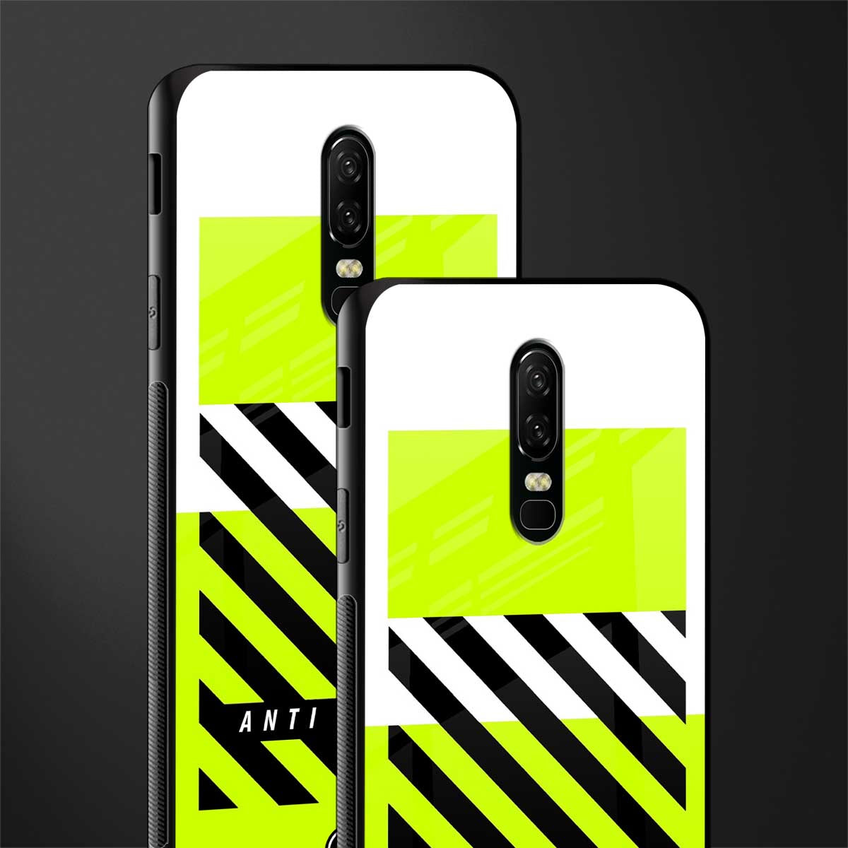 anti social glass case for oneplus 6 image-2