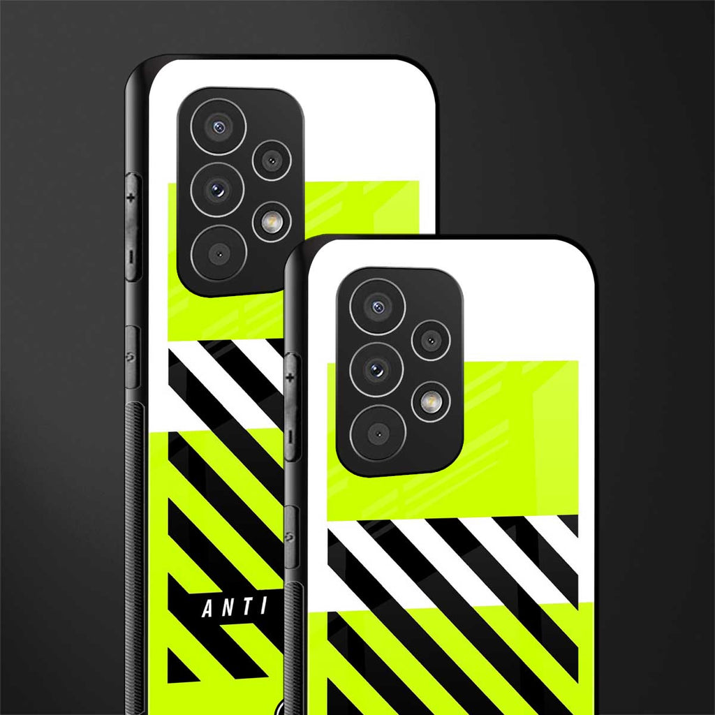 anti social back phone cover | glass case for samsung galaxy a33 5g