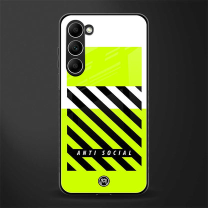 anti social glass case for phone case | glass case for samsung galaxy s23