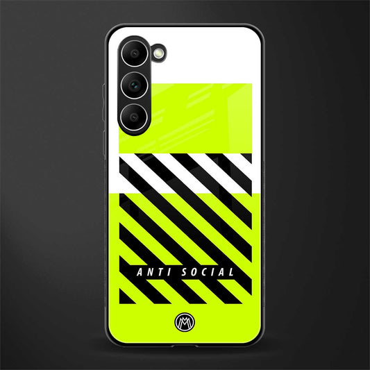 anti social glass case for phone case | glass case for samsung galaxy s23 plus
