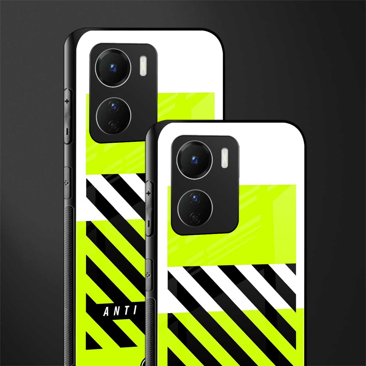 anti social back phone cover | glass case for vivo y16