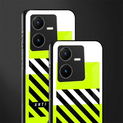 anti social back phone cover | glass case for vivo y22
