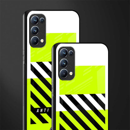 anti social back phone cover | glass case for oppo reno 5