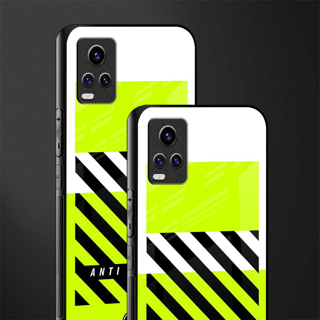 anti social back phone cover | glass case for vivo v21e 4g