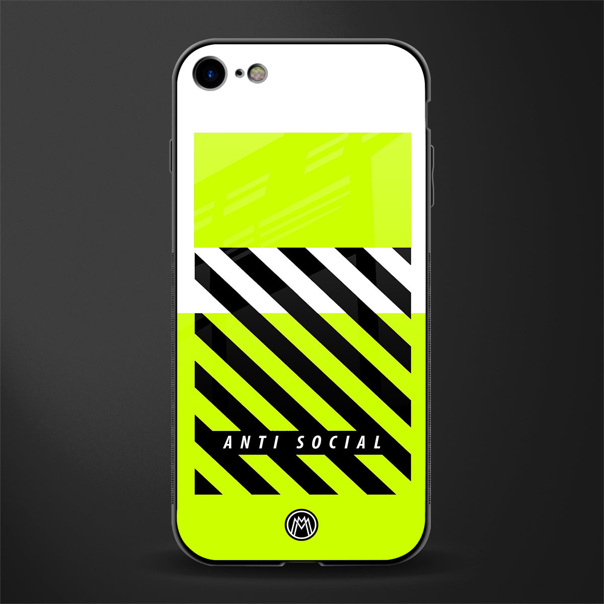 anti social glass case for iphone 7 image