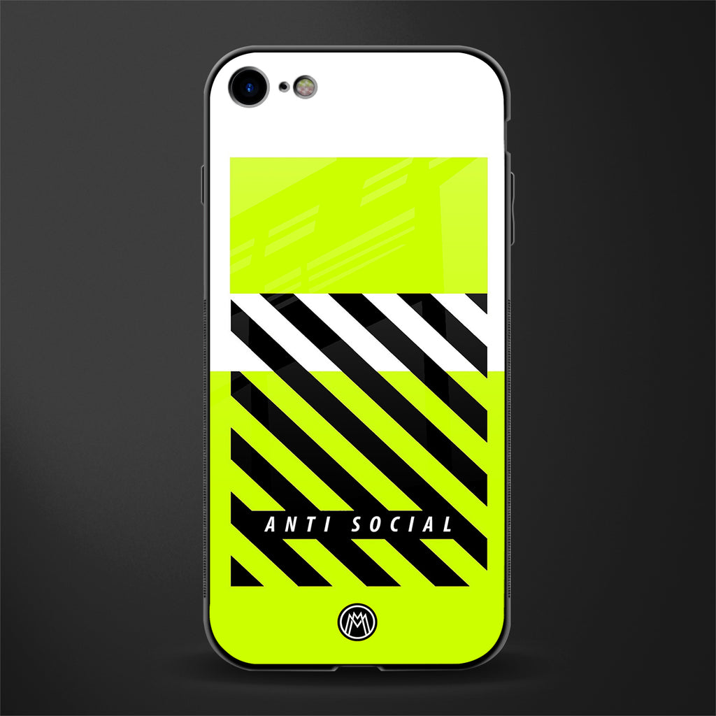 anti social glass case for iphone 8 image