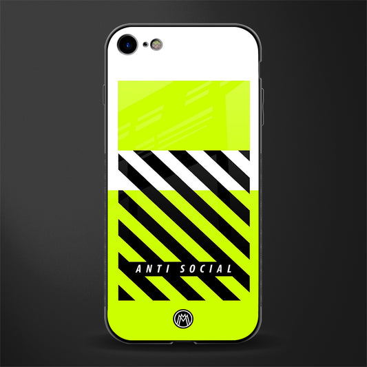 anti social glass case for iphone se 2020 image