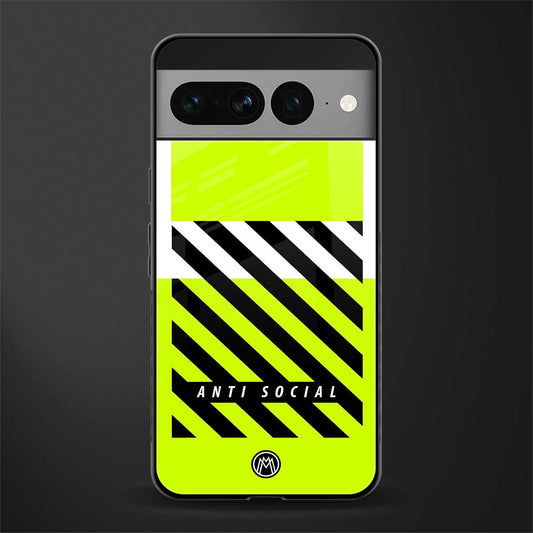 anti social back phone cover | glass case for google pixel 7 pro